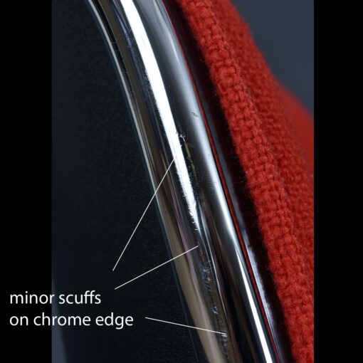 Charles Pollock for Knoll Red Tweed Executive Chair