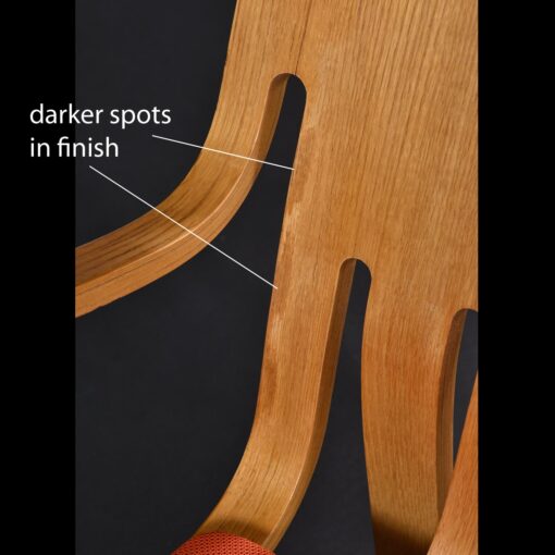 Peter Danko for Thonet bent plywood oak armchairs model 1978