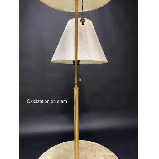 brass capiz shell table floor lamp