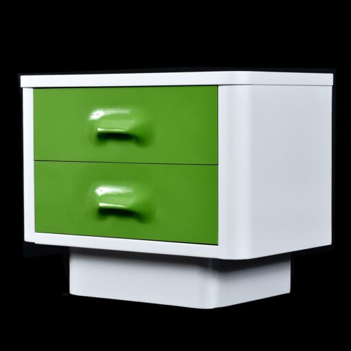 Pair of restored Green Broyhill Premier Nightstands, vintage 1970s