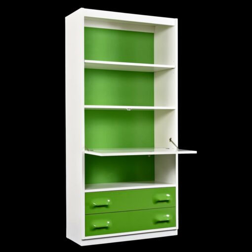 Broyhill Premier Green Chapter One Bookcase with Dry Bar or Desk