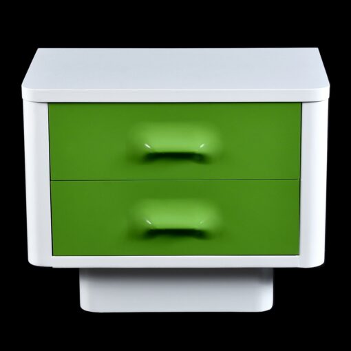 Pair of restored Green Broyhill Premier Nightstands, vintage 1970s