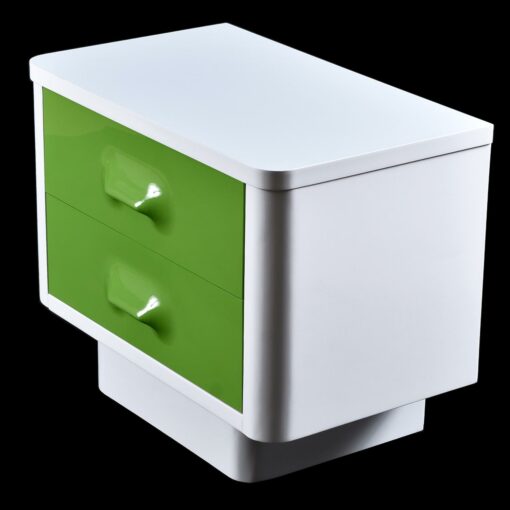 Pair of restored Green Broyhill Premier Nightstands, vintage 1970s