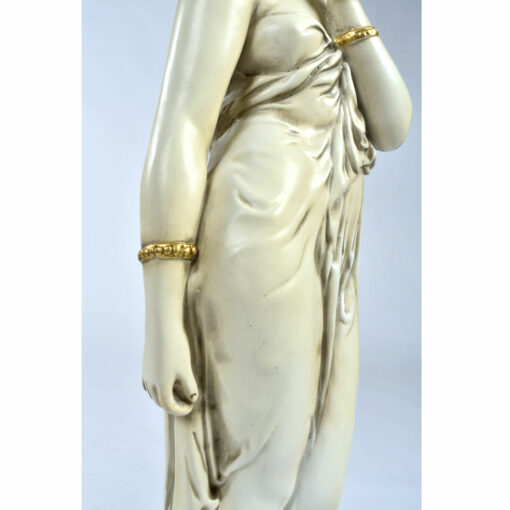 chalkware roman women lamps