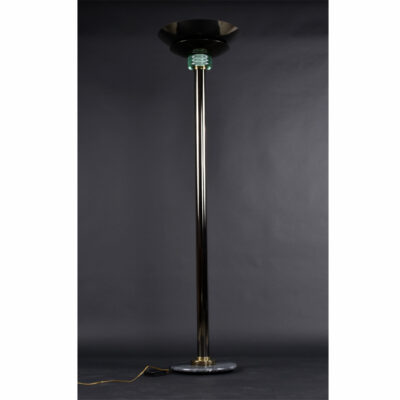 Black 1980s Post Modern Floor Lamp by Casablanca