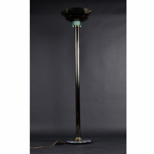 Black 1980s Post Modern Floor Lamp by Casablanca