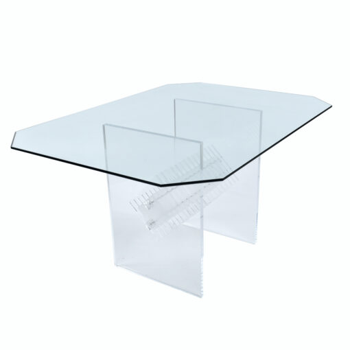 diamond prism acrylic dining table