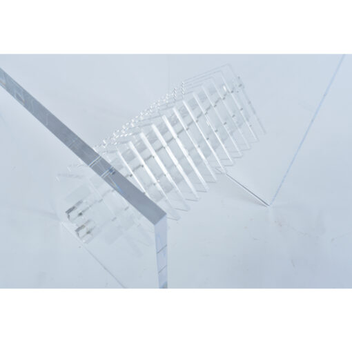 diamond shape prism lucite dining table base