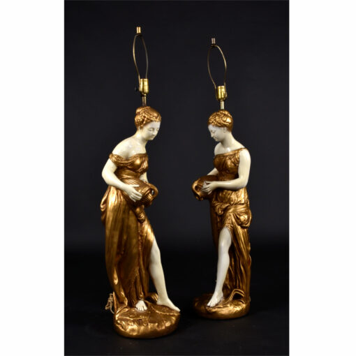 Roman Greek Ancient Woman Lamps Chalkware