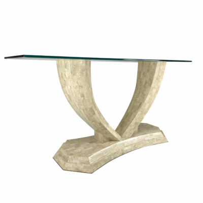 Art Deco stone console table