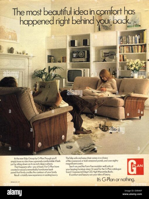 1970s UK G-Plan Magazine Advert
