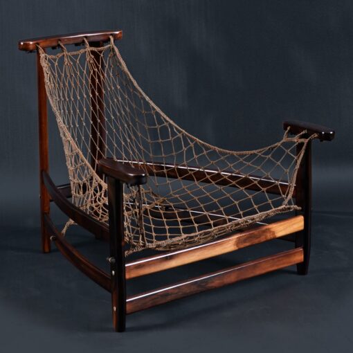 Jean Gillon rosewood jangada chair ottoman