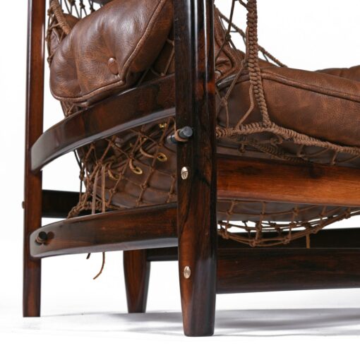 brazilian leather jangada lounge chair