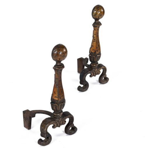 fireplace andirons mid century modern