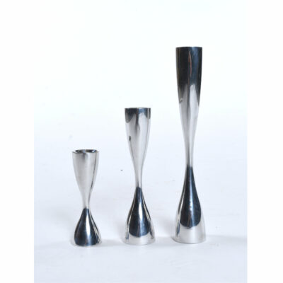 modern nambe candleholders