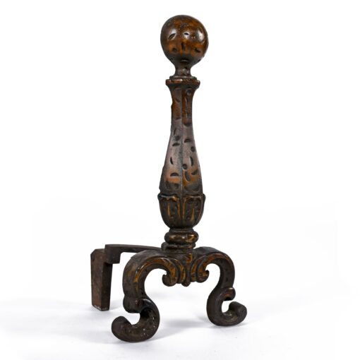 vintage fireplace andirons
