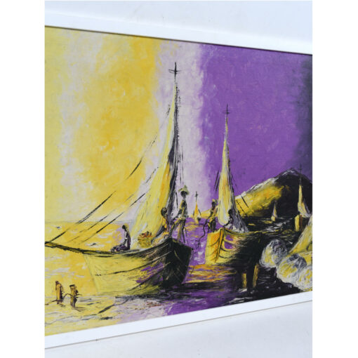African harbor painting G Thomas