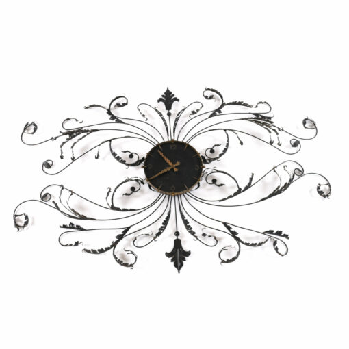 black tole wall clock