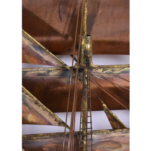Curtis Jere metal boat sculpture