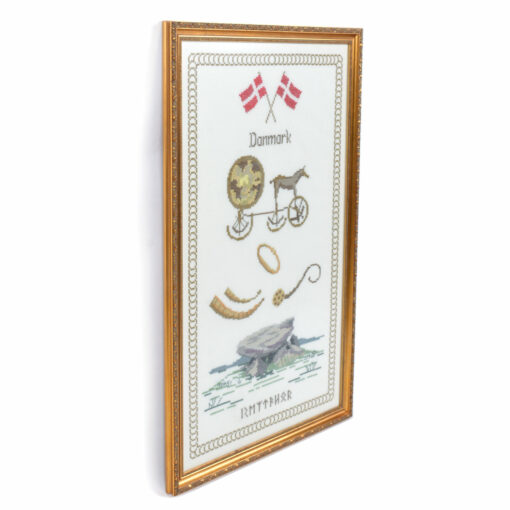 Danmark Danish Framed Needlepoint