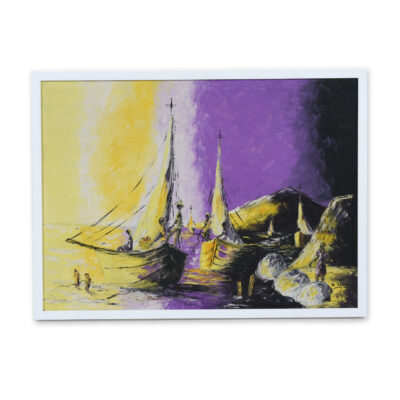 G Thomas purple yellow painting