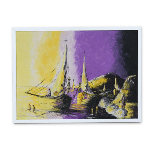 G Thomas purple yellow painting