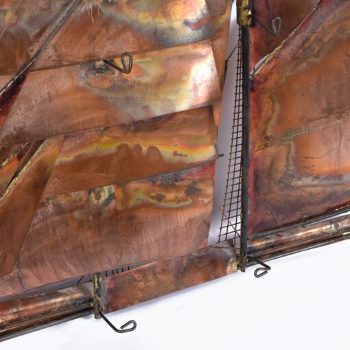 Copper brazed sailboat by Curtis Jere