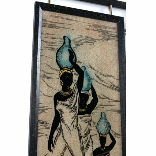 mid century painting of African women