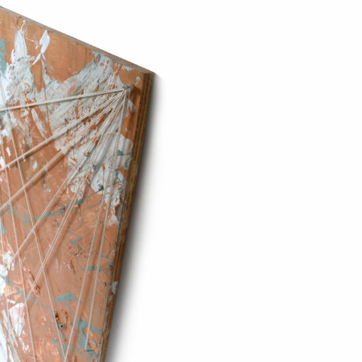 painted plywood drip art