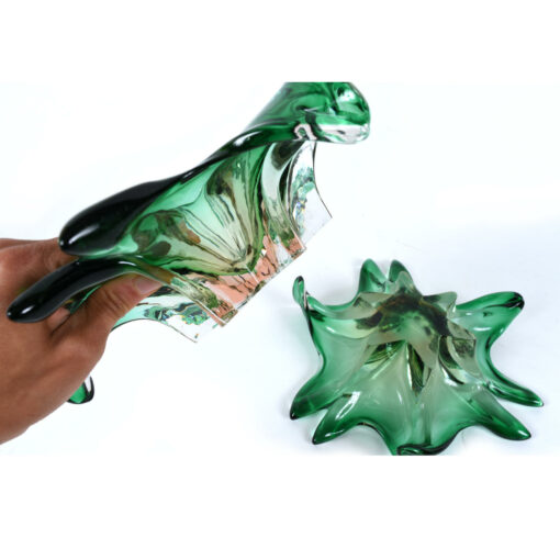 pair Murano glass dishes