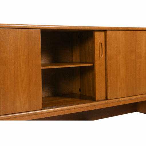 teak sliding doors office credenza
