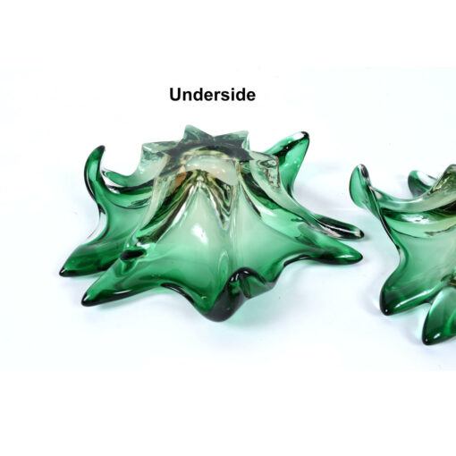 underside Murano glass dish