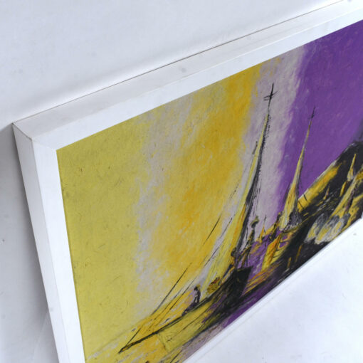 yellow purple G Thomas painting