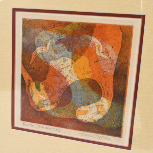 Franz Gostisha 1977 Poetic Tendencies print