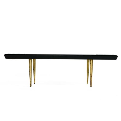 Black lacqure mid-century modern coffee table