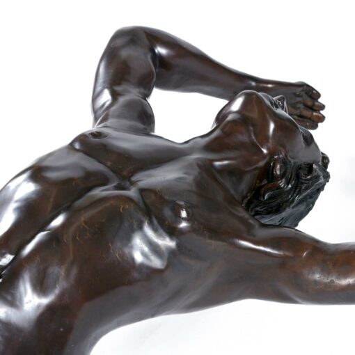 C Conndray bronze man sculpture