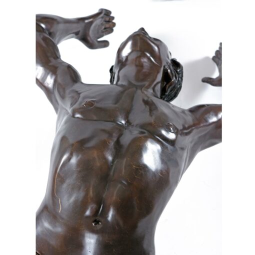 man and woman bronze sculpture coffee table