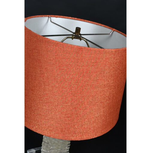 pink lamp shade with gold fleck