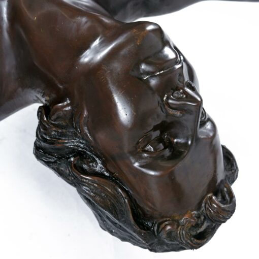 C Conndray bronze male sculpture