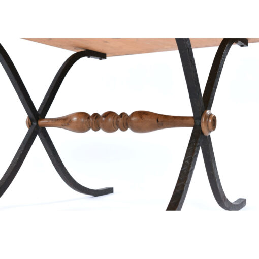 iron base side table
