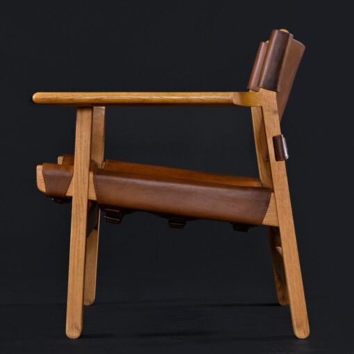 Leather Mogensen oak leather chairs