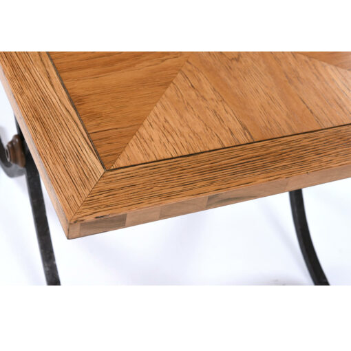 Solid oak end table