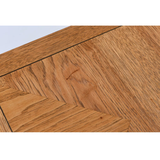 oak side table parquet x base