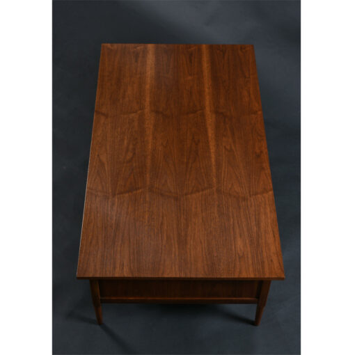 walnut mid century coffee table