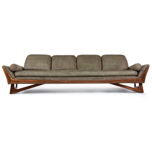 Adrian Pearsall style sofa with triangular legs