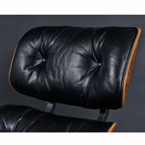 black leather Eames chair