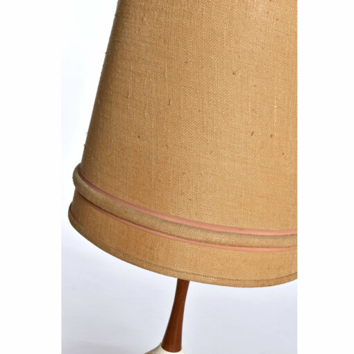 Vintage burlap lamp shade