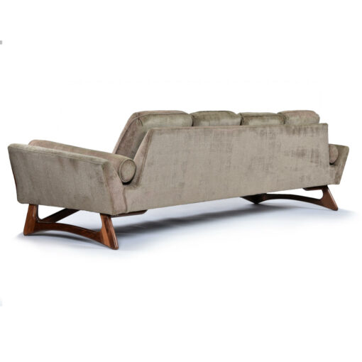 Back view of four seater Mid-Century Modern Adrian Pearsall style sofa