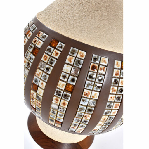 Mid-Century Modern lamps with tiles