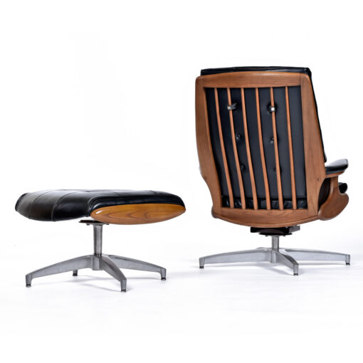 Heywood Wakefield modern recliner ottoman